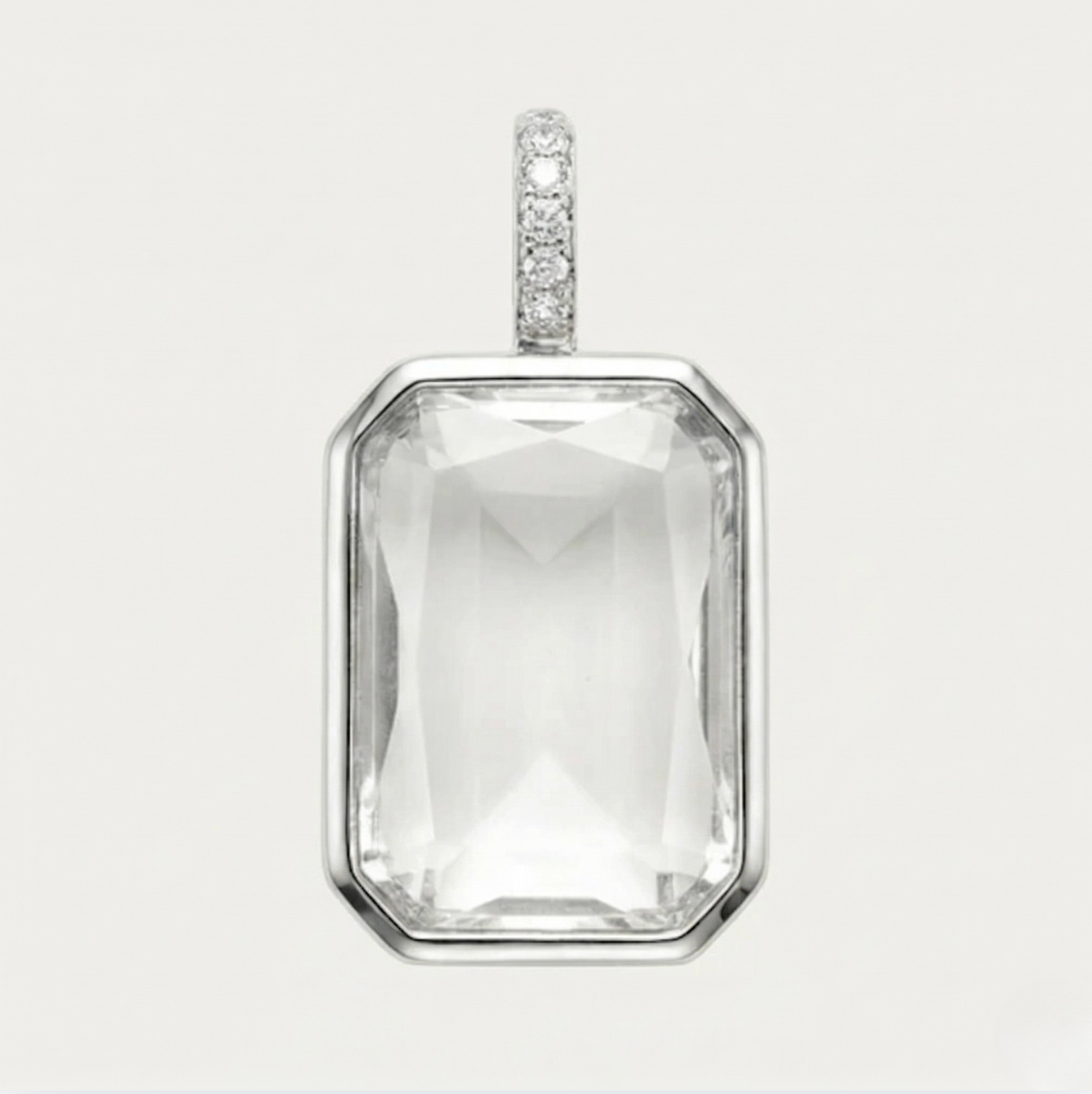 Emerald Locket - Silver