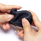 Mini Travel Jewelry Case - Vintage Leather Trinket Box
