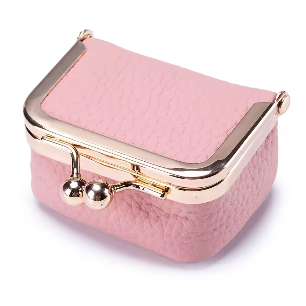 Mini Travel Jewelry Case - Vintage Leather Trinket Box