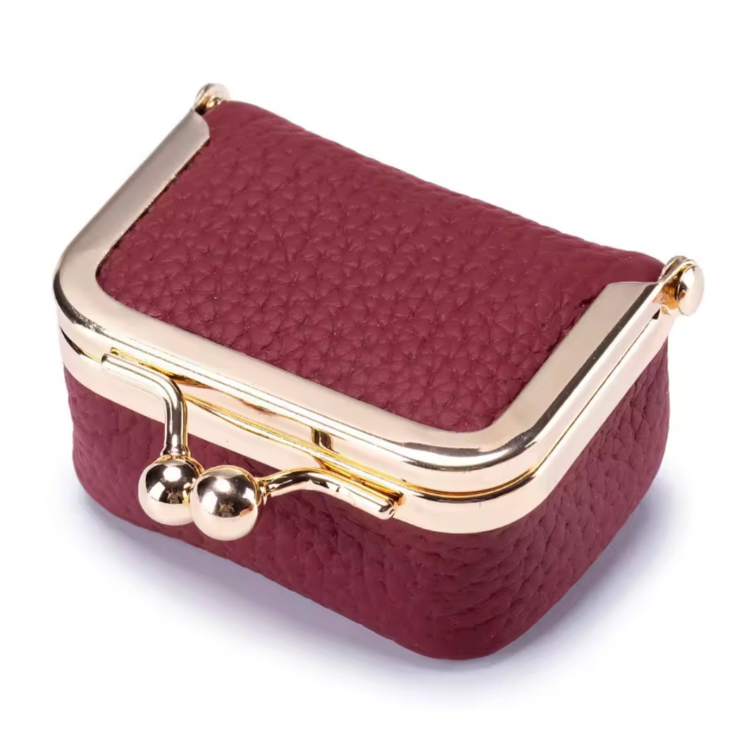 Mini Travel Jewelry Case - Vintage Leather Trinket Box