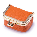 Mini Travel Jewelry Case - Vintage Leather Trinket Box