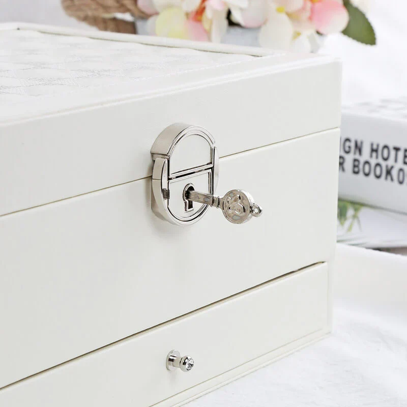 Estuche de Joyería — Chic Moderno con Múltiples Compartimentos