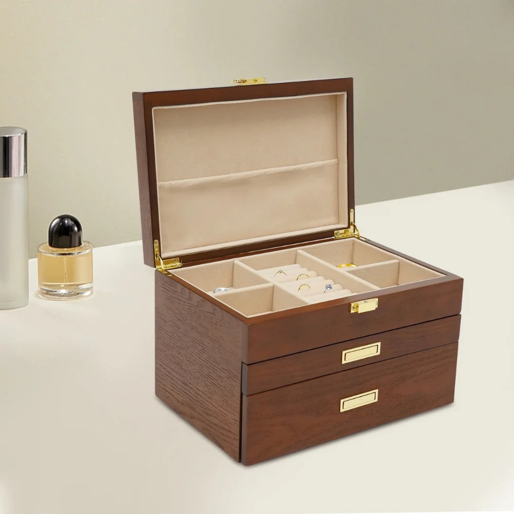 Jewelry Chest — Multi-Drawer Wooden Organizer