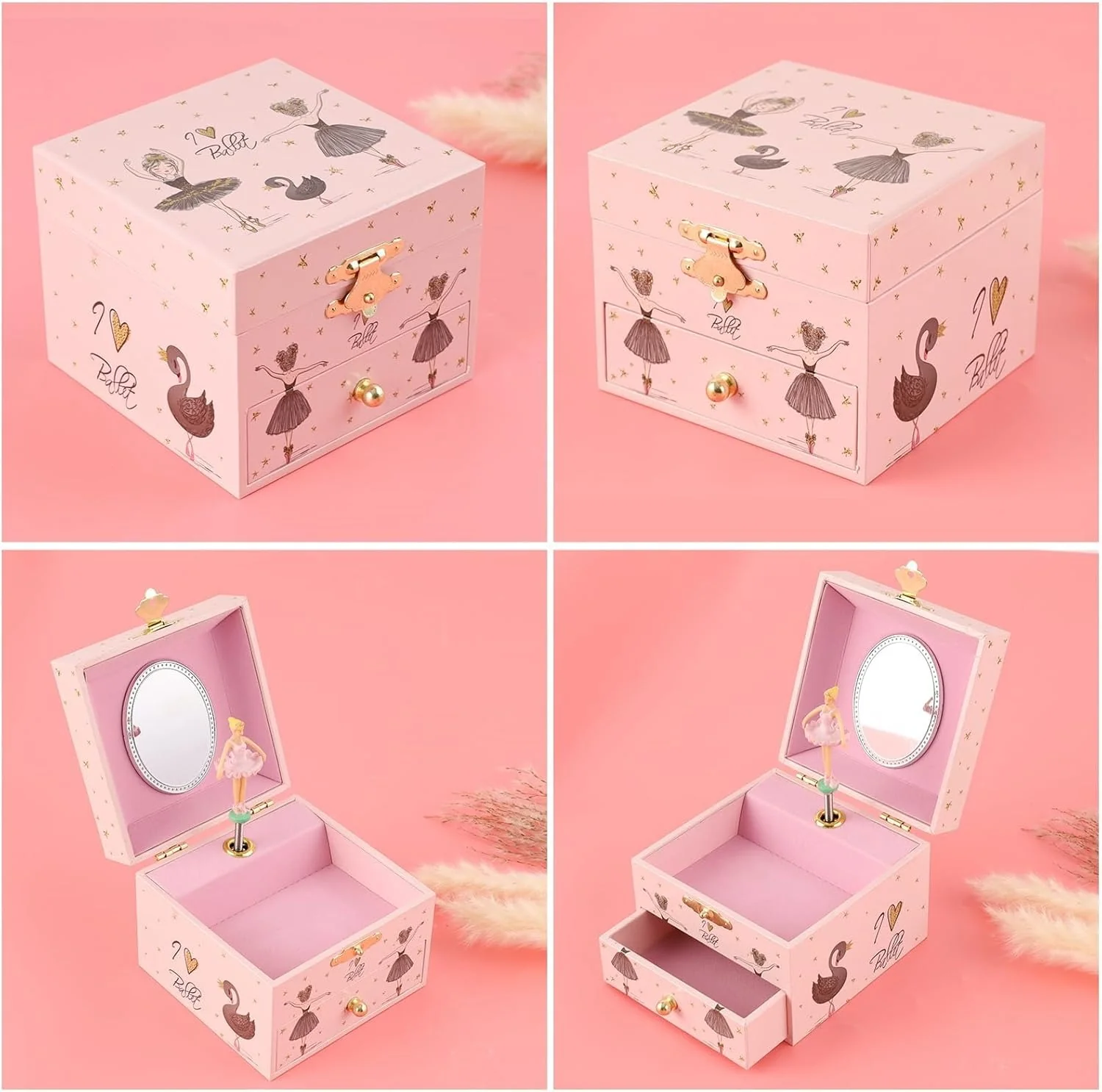 Jewelry Box — Musical Ballerina with Mirror