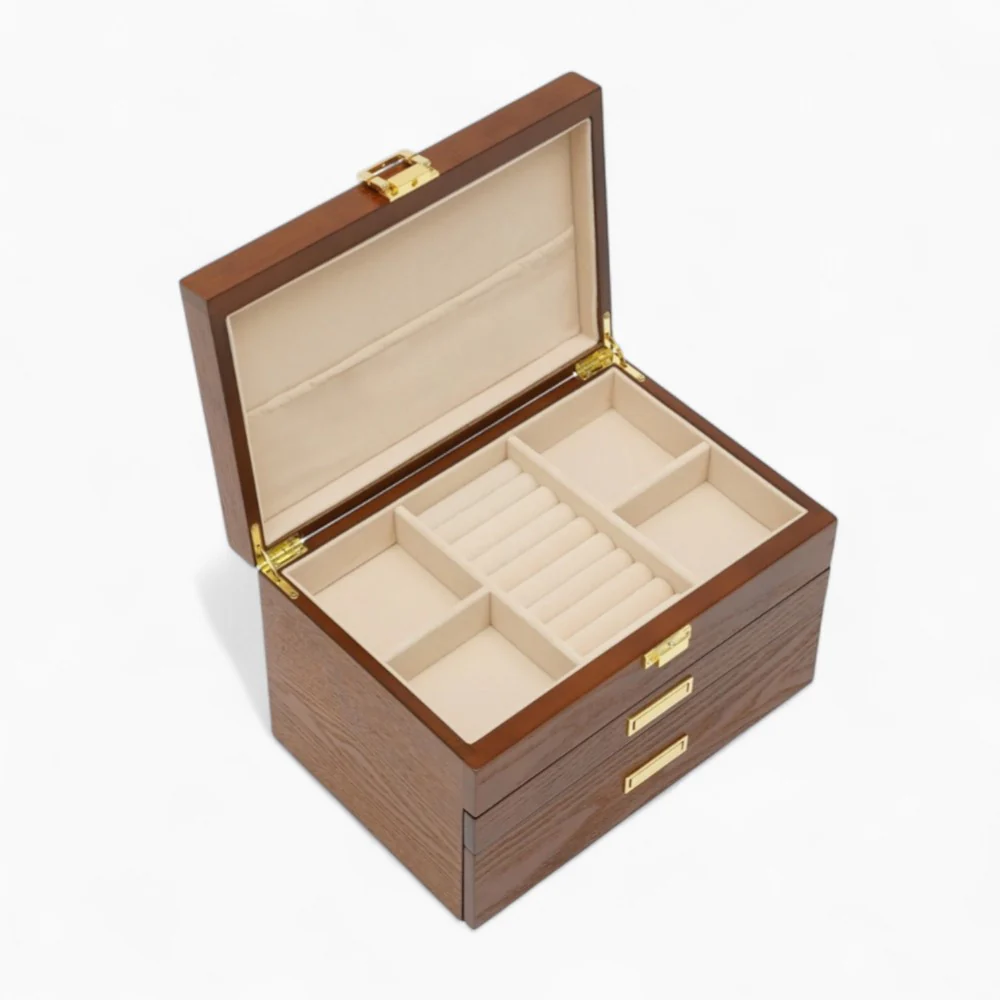 Jewelry Chest — Multi-Drawer Wooden Organizer