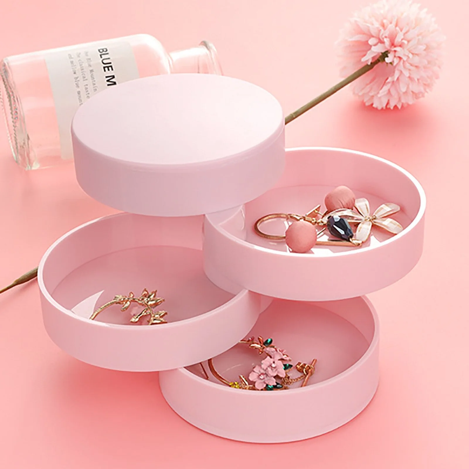 Jewelry Box — Round Velvet-Lined