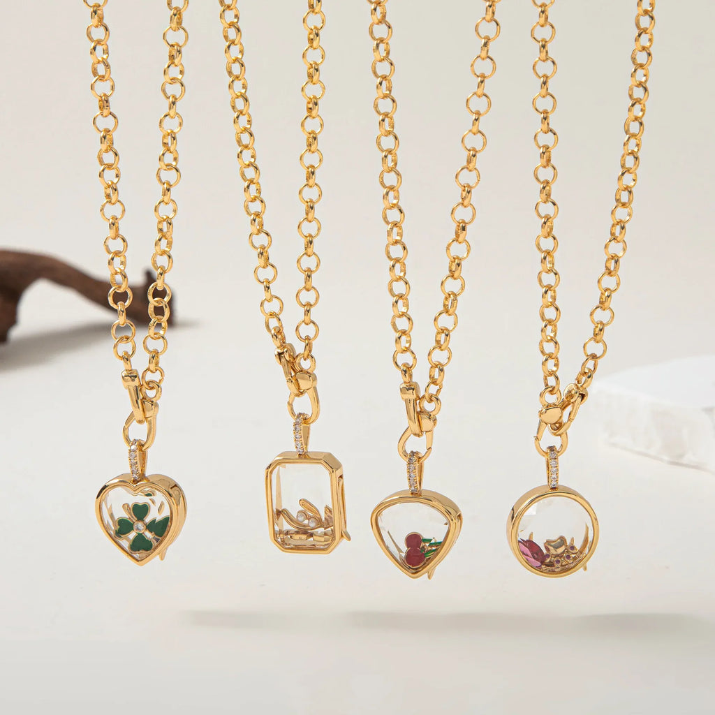 Floating Charm Locket - Gold Plated